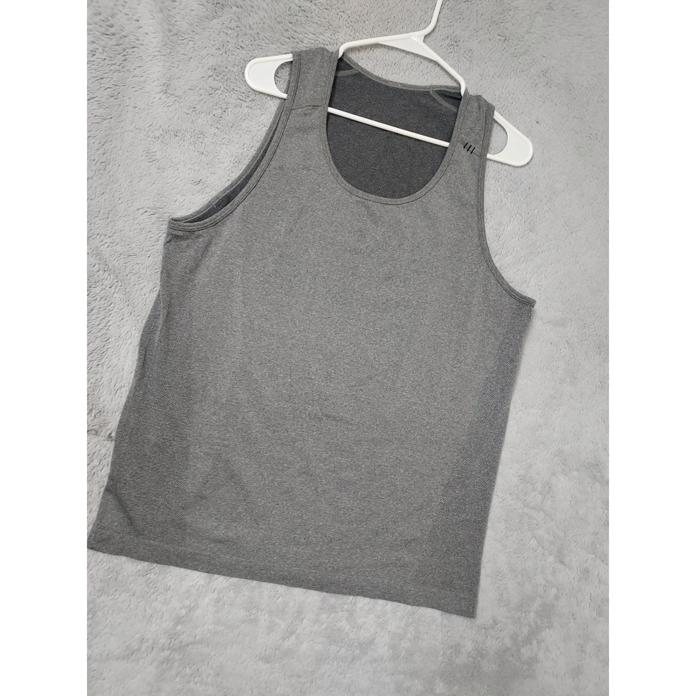 Lululemon Tank Top Mens Large Activewear Training Metal Vent Tech Shirt Gray L